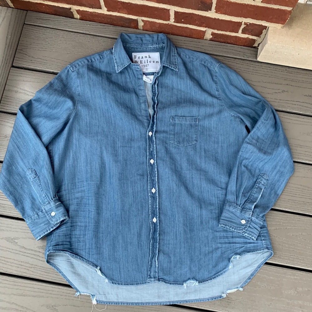 Frank & Eileen Eileen Relaxed Denim Button-Up Shirt - Picture 2 of 12
